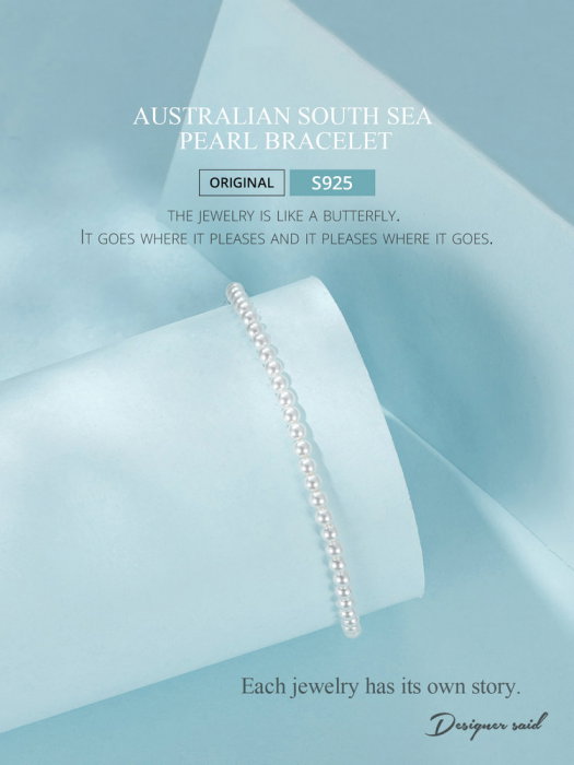 Bratara argint cu perle australiene (imitatii) [14]