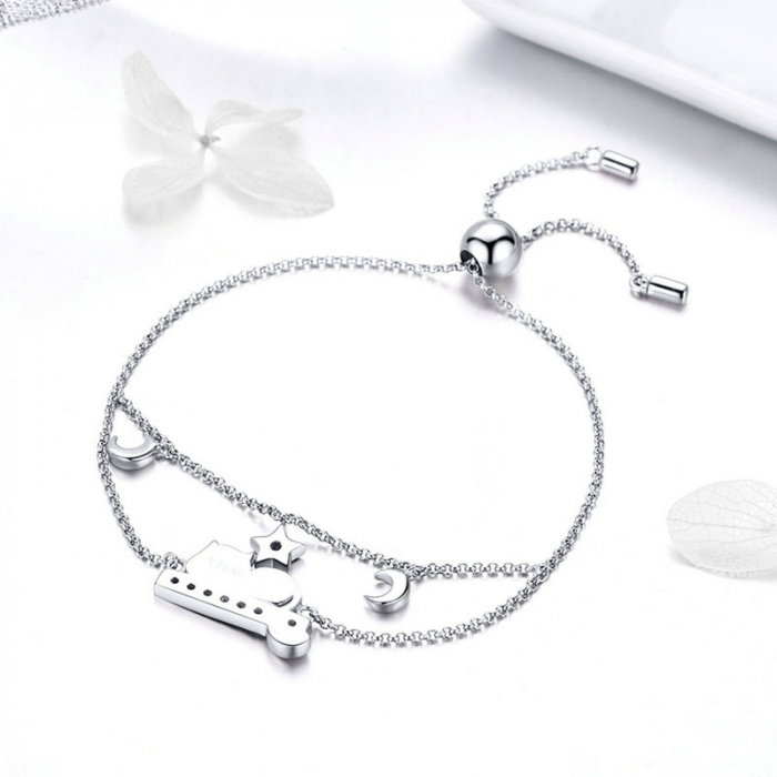 Bratara argint cu pisicuta si zirconii [7]