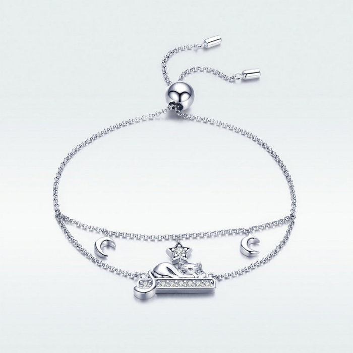 Bratara argint cu pisicuta si zirconii [4]