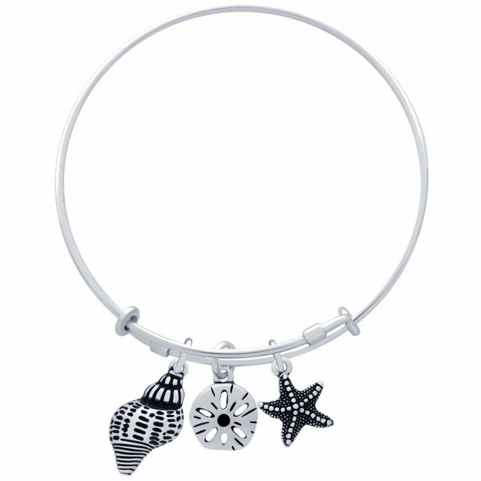 Bratara argint cu steluta de mare si scoici - Be Nature [2]