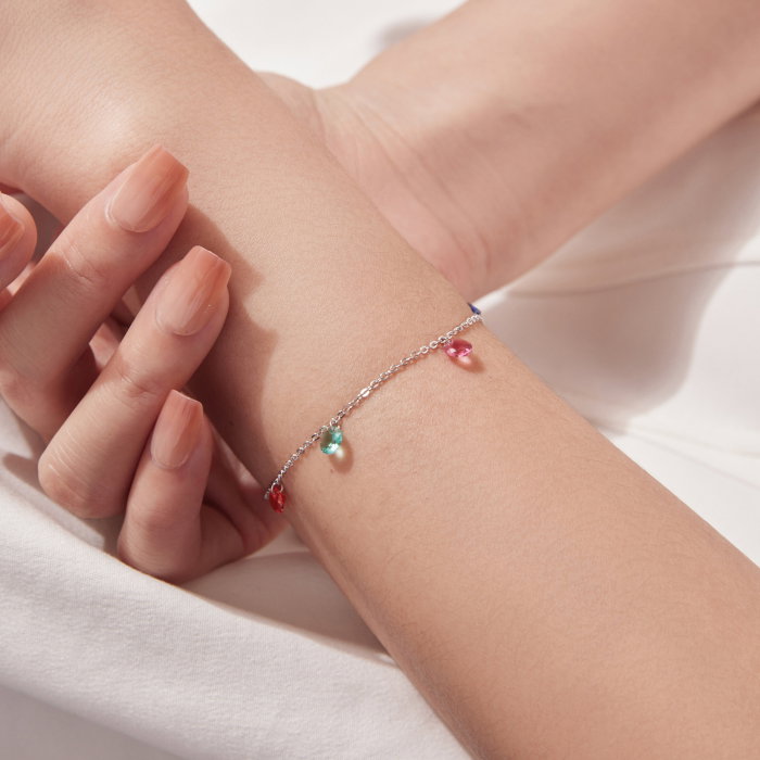 Bratara argint cu Zirconia colorate [2]