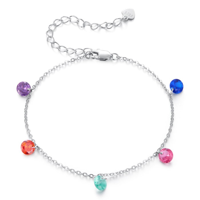 Bratara argint cu Zirconia colorate [1]