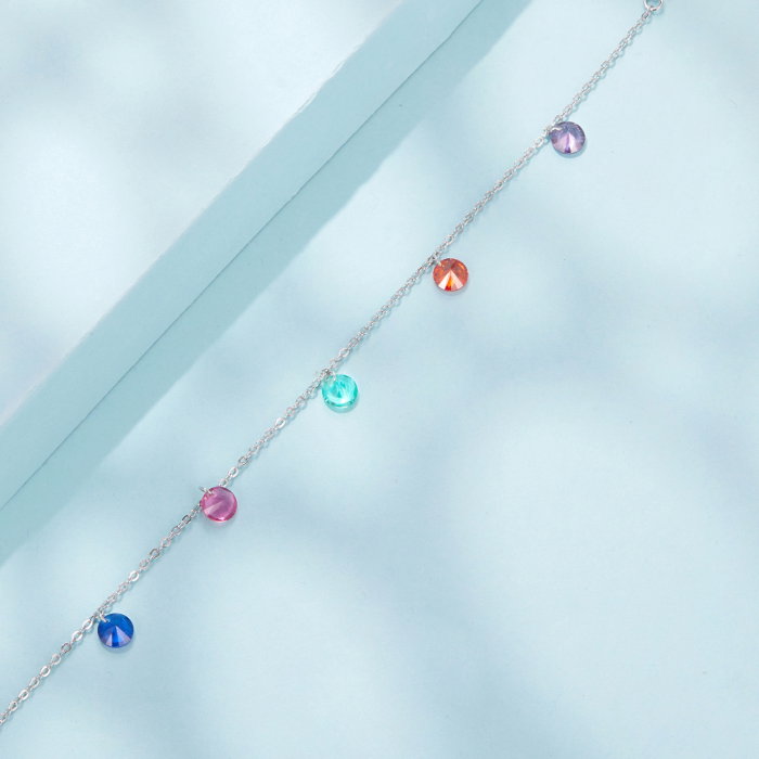 Bratara argint cu Zirconia colorate [7]