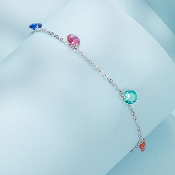 Bratara argint cu Zirconia colorate [3]