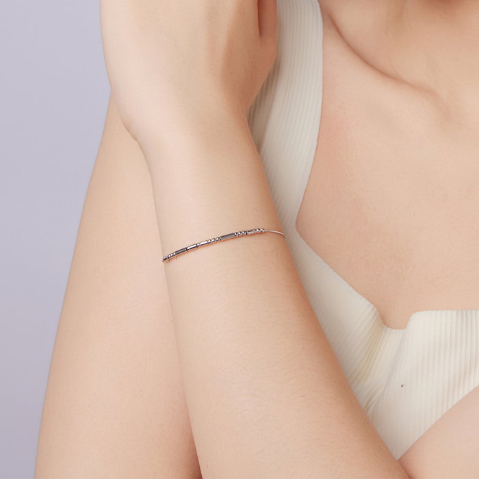 Bratara argint dragoste te iubesc cod morse [8]