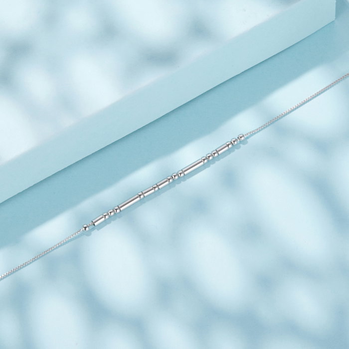 Bratara argint dragoste te iubesc cod morse [7]