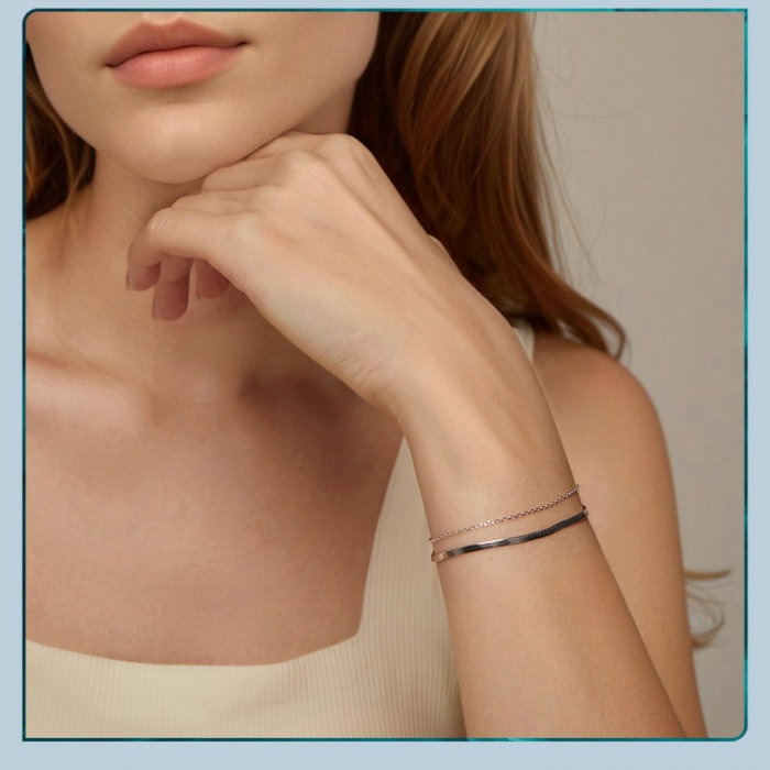 Bratara argint dubla Exquisite [2]