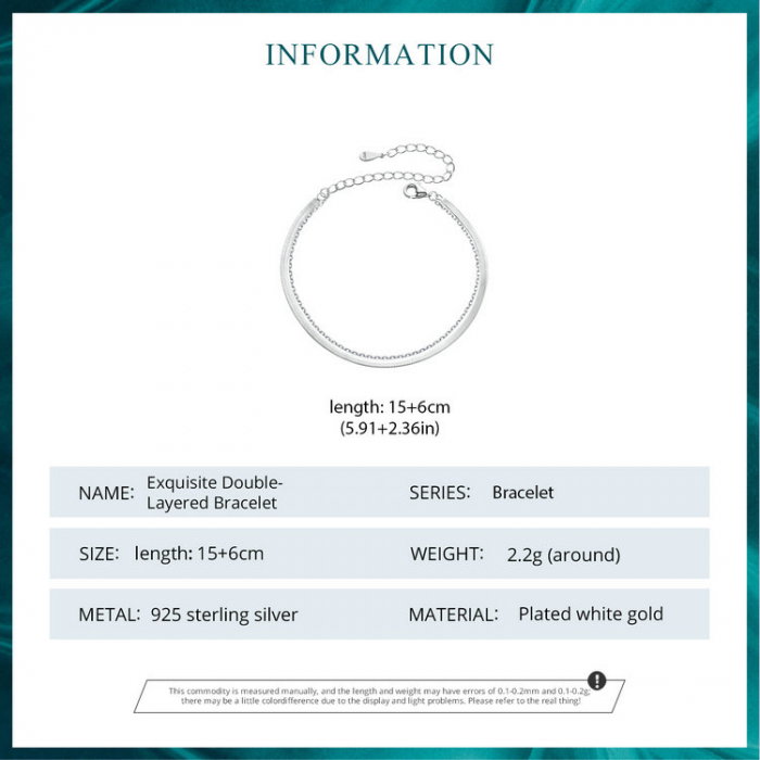 Bratara argint dubla Exquisite [6]
