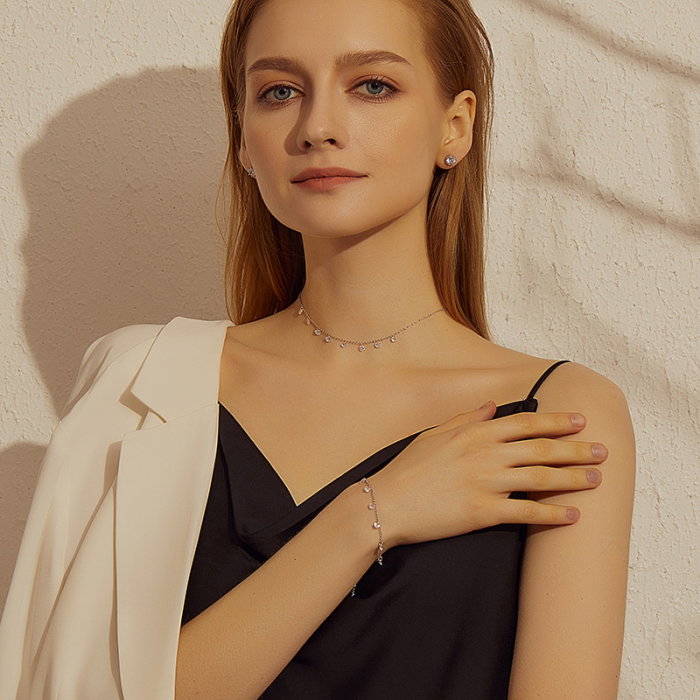 Bratara argint Elf cu zirconii albe [6]