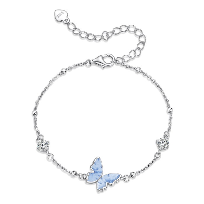 Bratara argint fluture cu Zirconia [1]