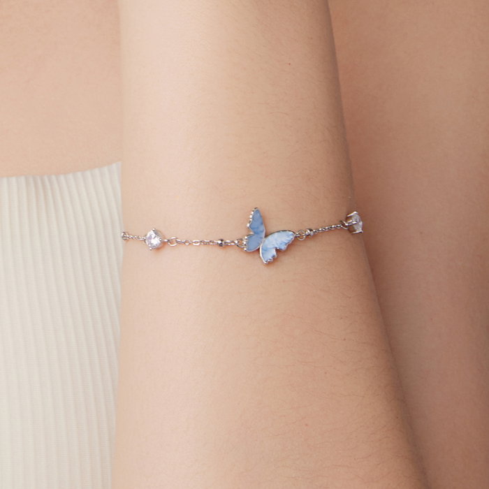 Bratara argint fluture cu Zirconia [9]