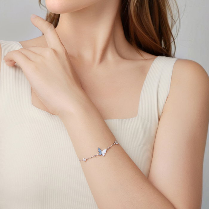 Bratara argint fluture cu Zirconia [8]