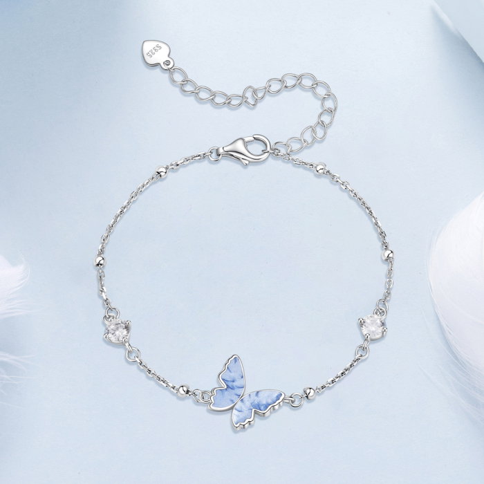 Bratara argint fluture cu Zirconia [5]