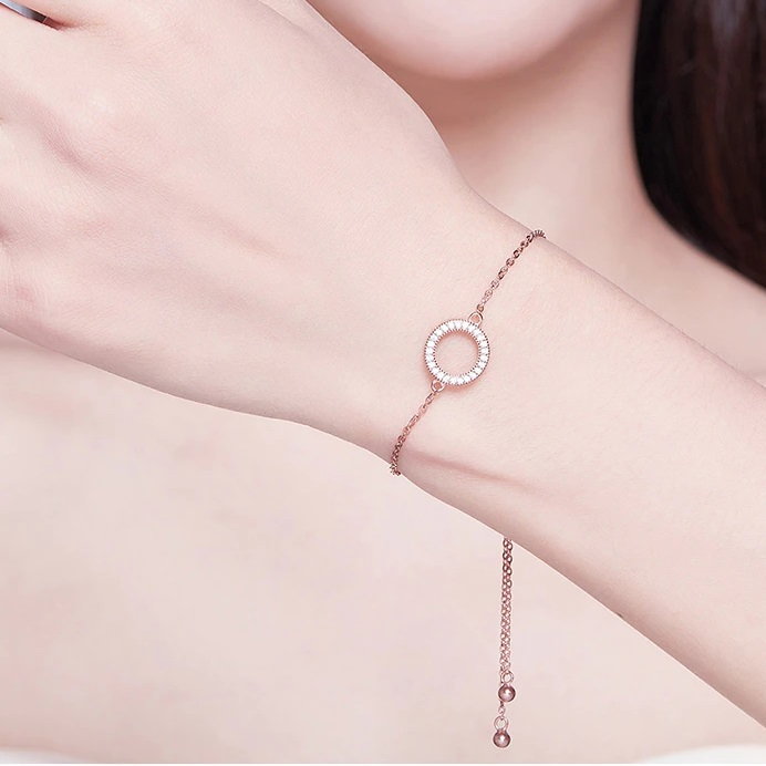 Bratara reglabila din argint geometrica cu zirconii [2]