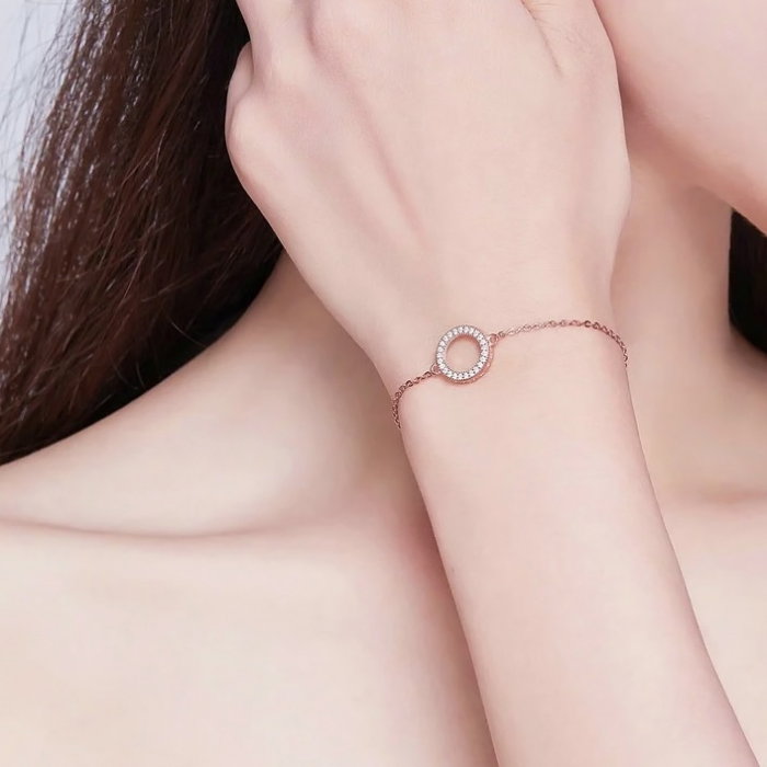 Bratara reglabila din argint geometrica cu zirconii [3]