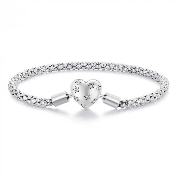 Bratara argint inima cu stelute [7]