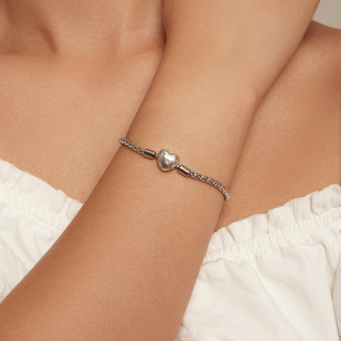 Bratara argint inima cu stelute [2]