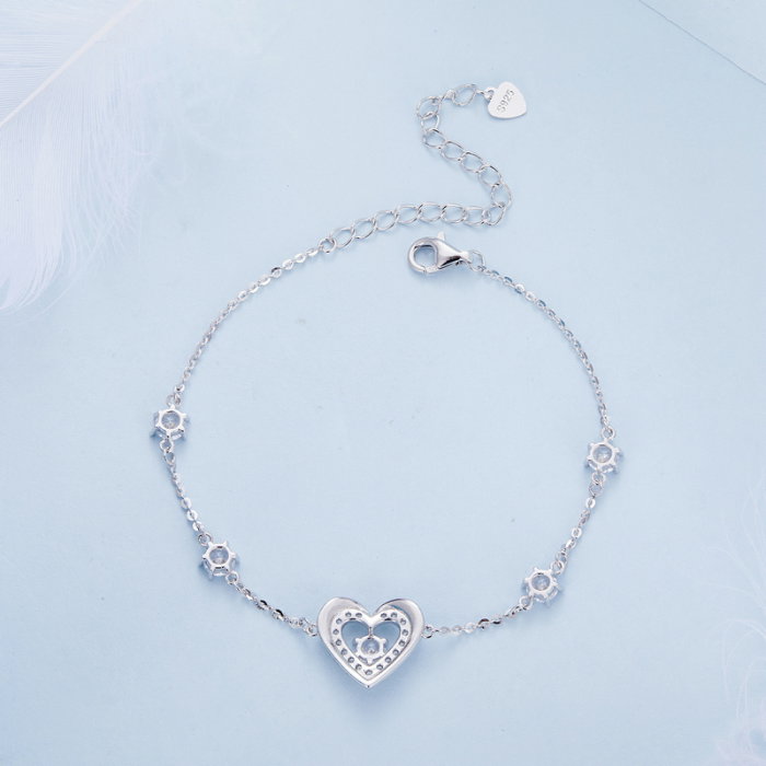 Bratara argint inima stralucitoare [7]