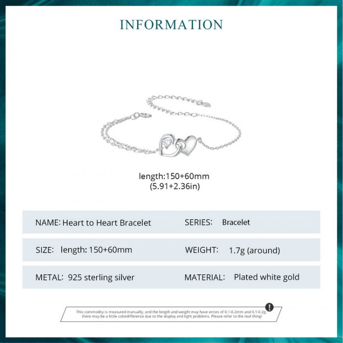 Bratara argint inimi impreunate [11]