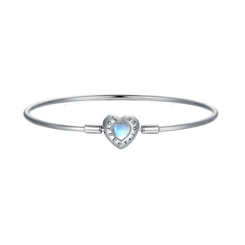 Bratara argint Inimioara cu Piatra Lunii [1]