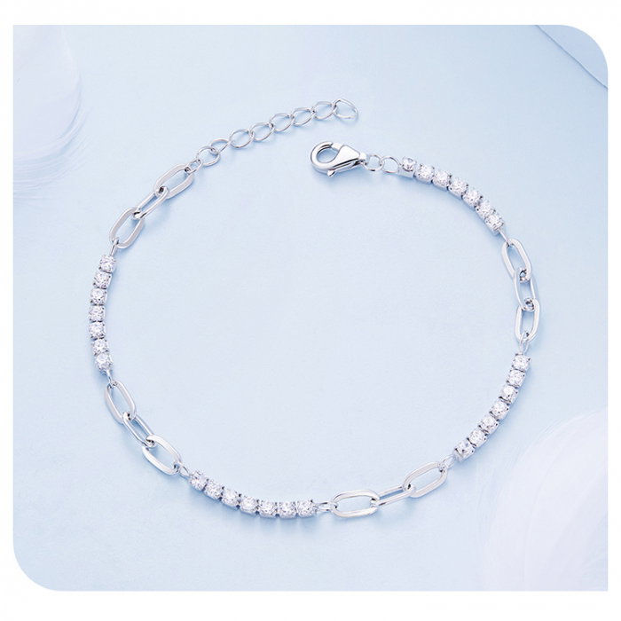 Bratara argint Mix cu zirconii [18]