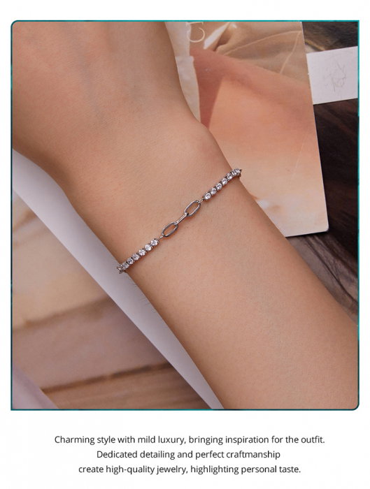 Bratara argint Mix cu zirconii [11]