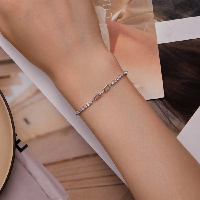 Bratara argint Mix cu zirconii [2]