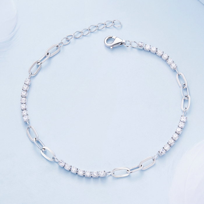 Bratara argint Mix cu zirconii [5]