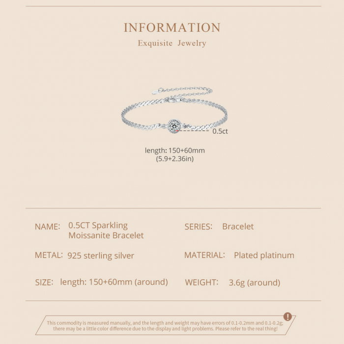 Bratara argint moissanit stralucitor [8]