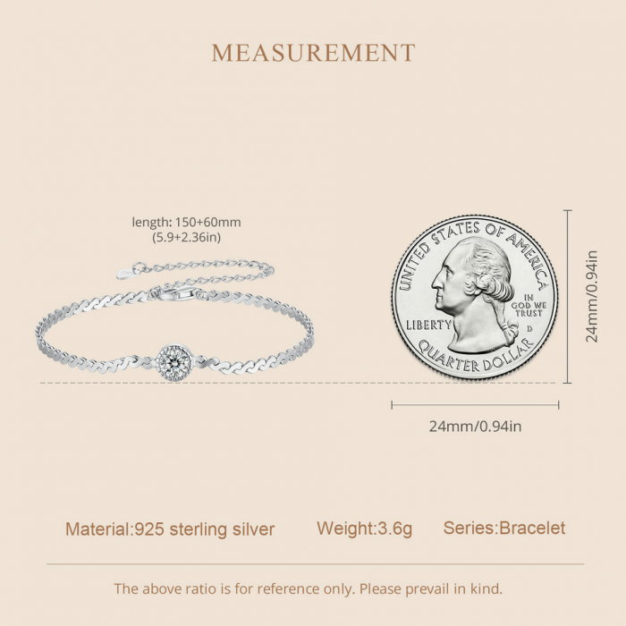 Bratara argint moissanit stralucitor [9]