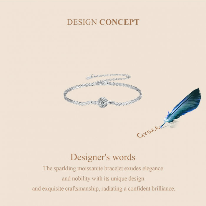 Bratara argint moissanit stralucitor [7]