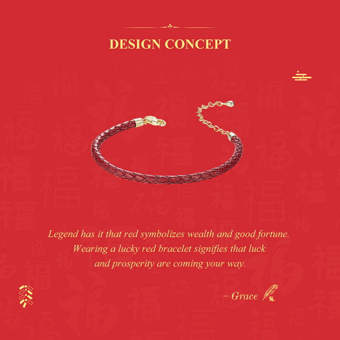 Bratara argint norocoasa cu sfoara rosie [11]