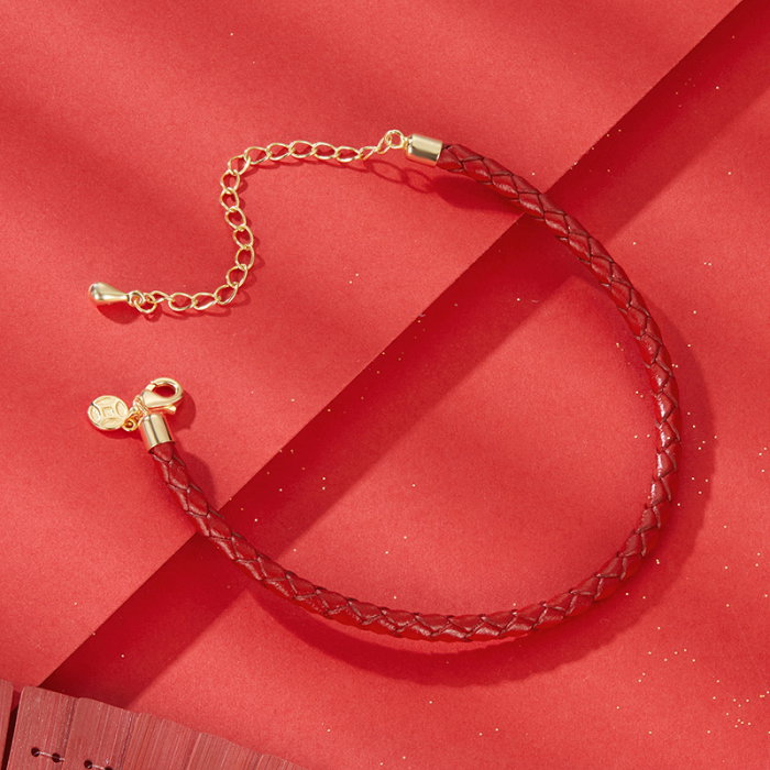 Bratara argint norocoasa cu sfoara rosie [7]