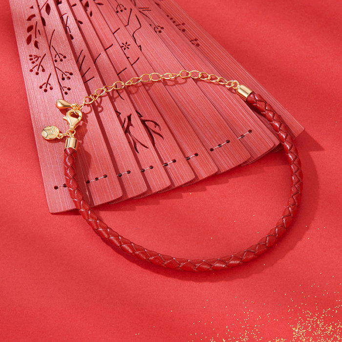 Bratara argint norocoasa cu sfoara rosie [3]