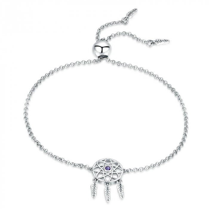 Bratara argint reglabila cu Dream Catcher [1]