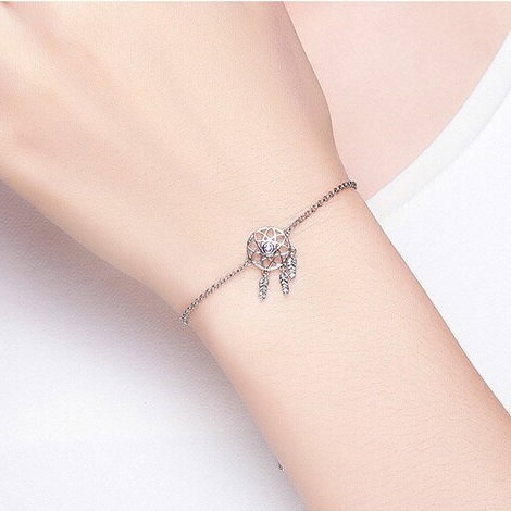 Bratara argint reglabila cu Dream Catcher [4]