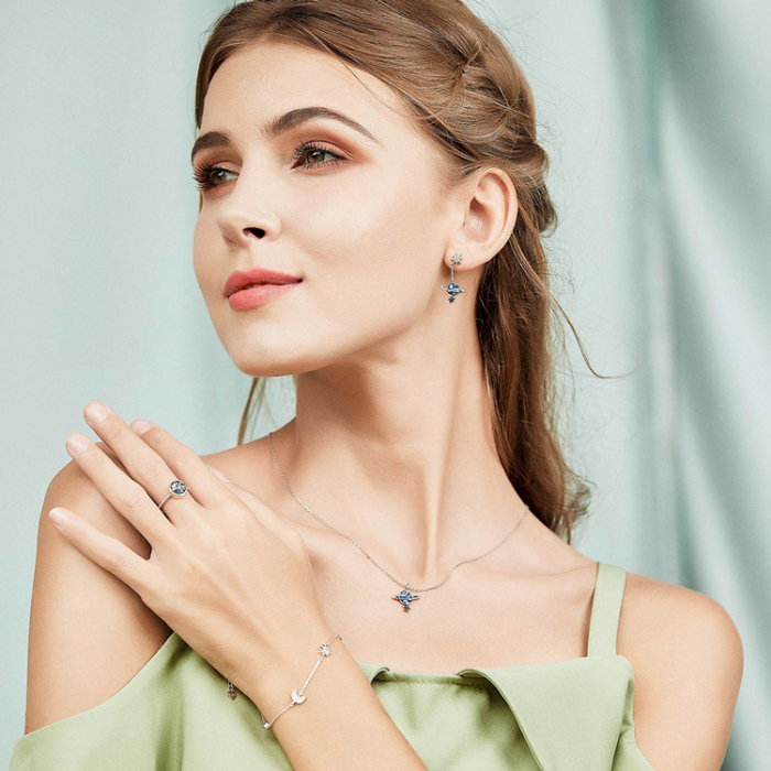 Bratara argint reglabila cu soarele si luna [2]