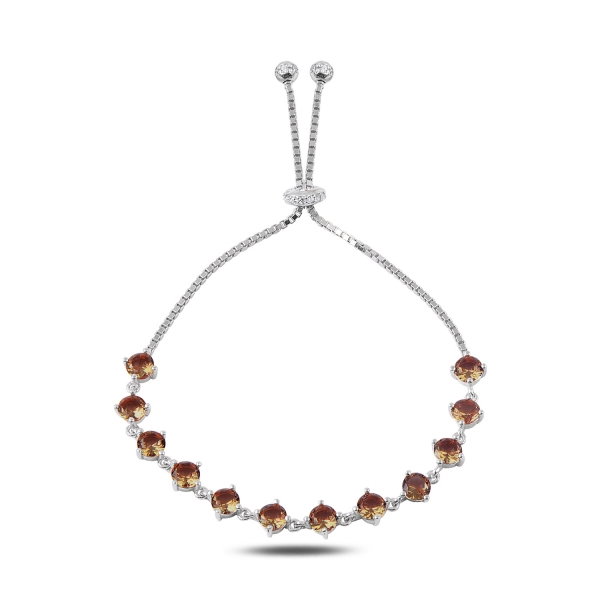 Bratara argint reglabila cu zultanit placat cu rodiu - BTU0126 [1]