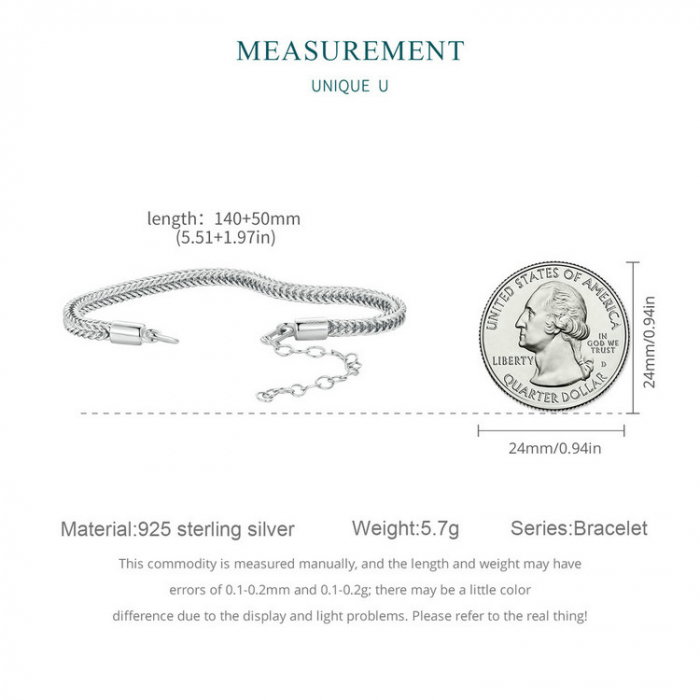 Bratara argint sarpe reglabila 14 + 5 cm fara inchizatoare [4]
