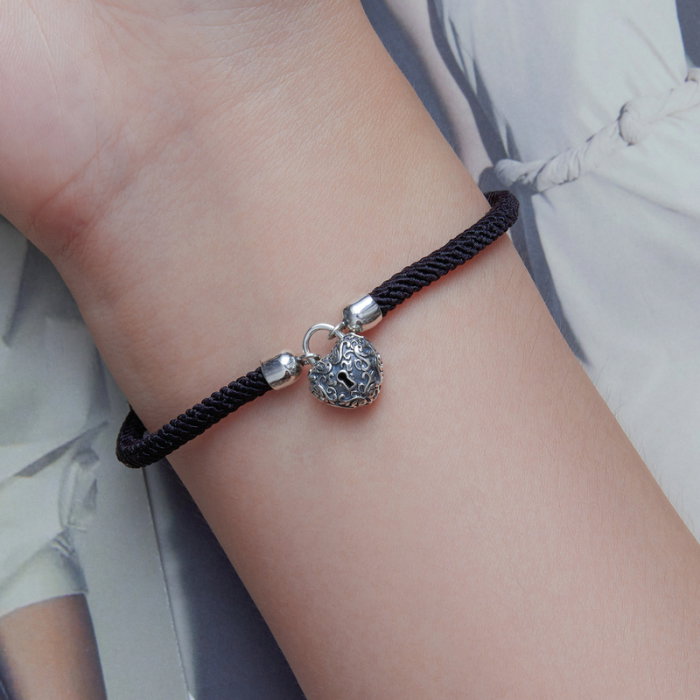 Bratara argint si sfoara cu inimioara [4]