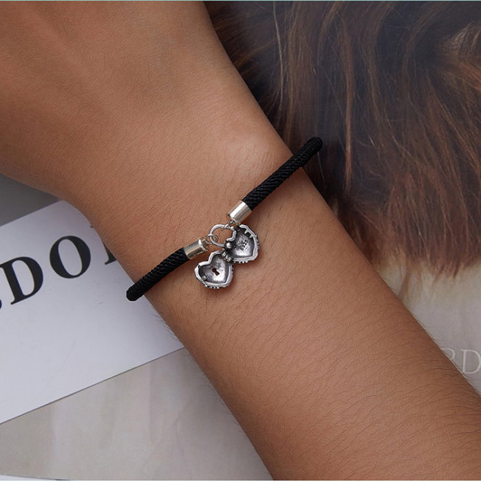 Bratara argint si sfoara cu inimioara [2]