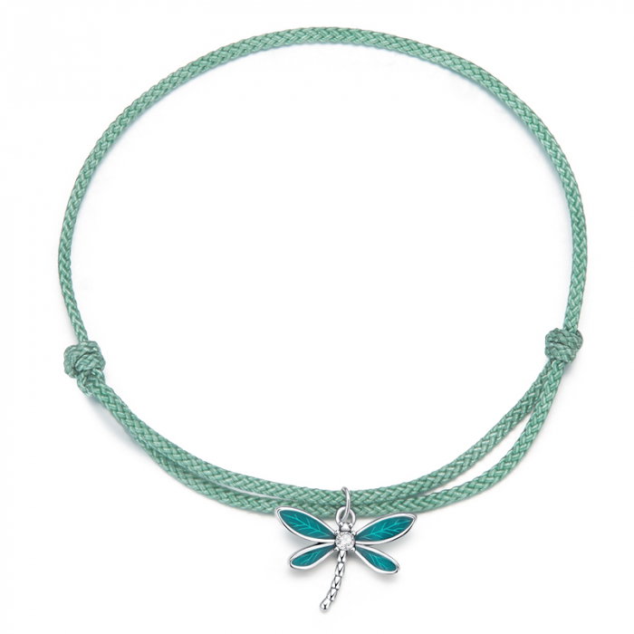 Bratara argint si sfoara cu Libelula [1]