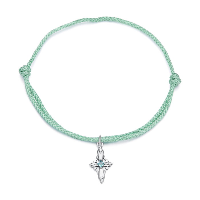 Bratara argint snur cu cruce [1]