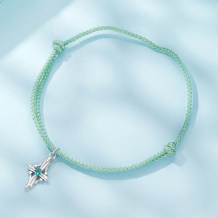 Bratara argint snur cu cruce [9]