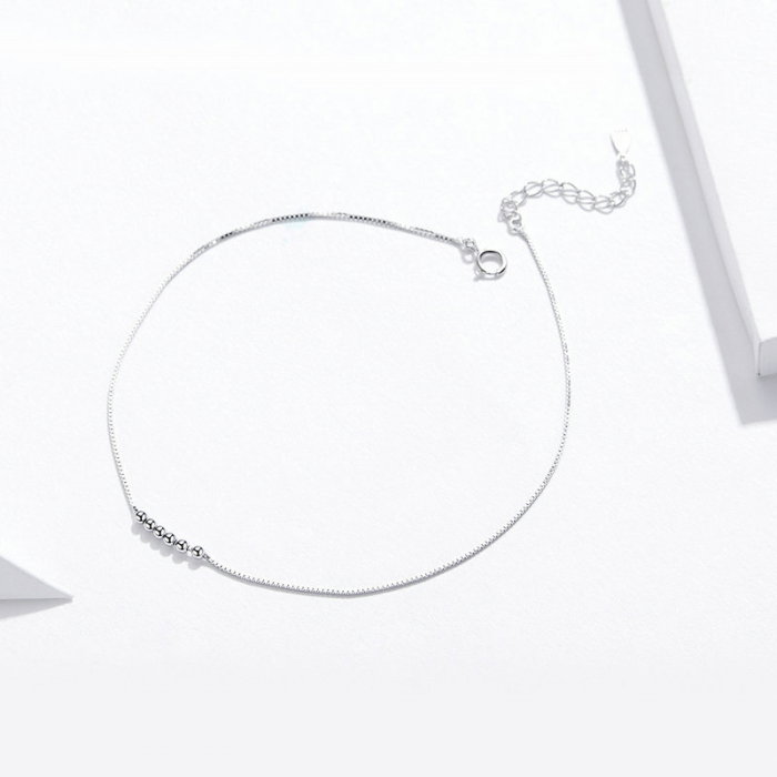 Bratara argint spirala pentru glezna [3]