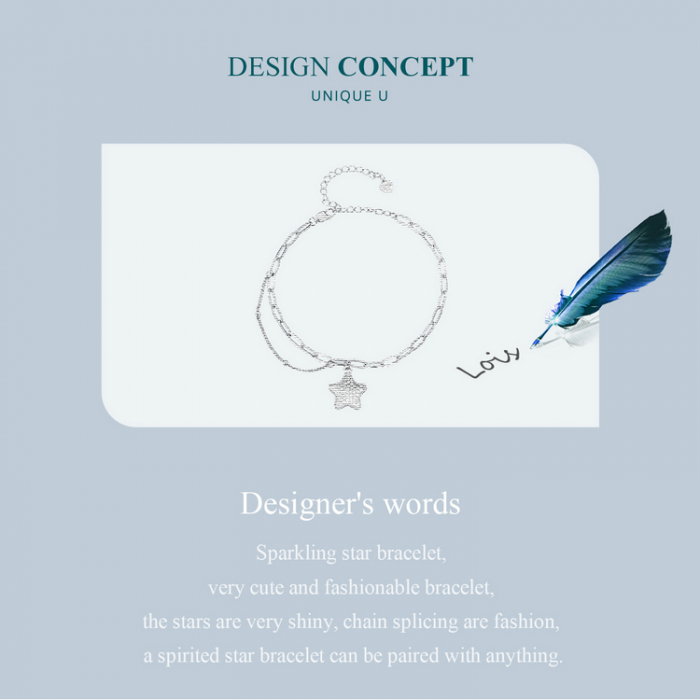 Bratara argint stea stralucitoare [9]