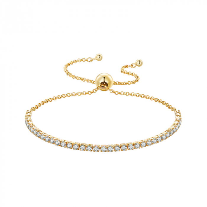 Bratara argint tennis ajustabila Elegance [1]