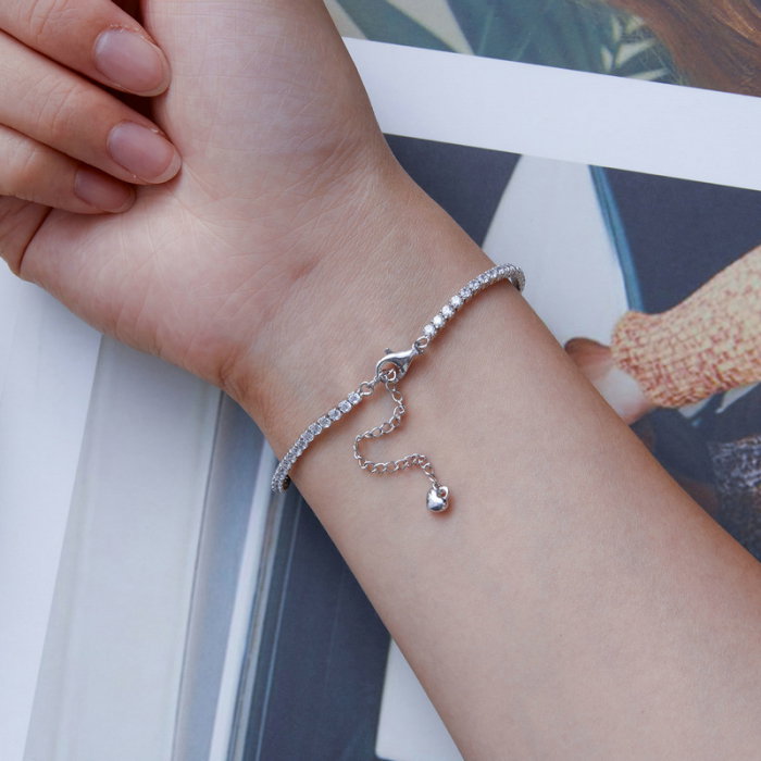 Bratara argint tennis cu zirconii [7]