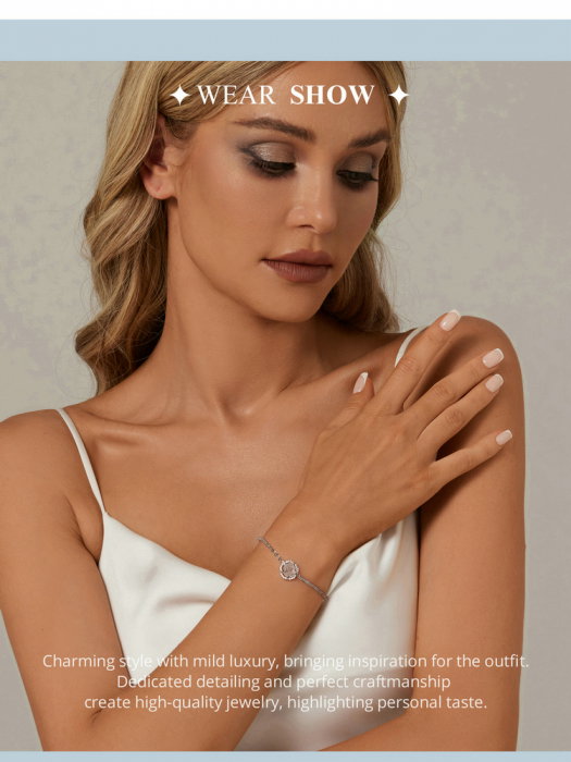 Bratara argint trandafir [17]