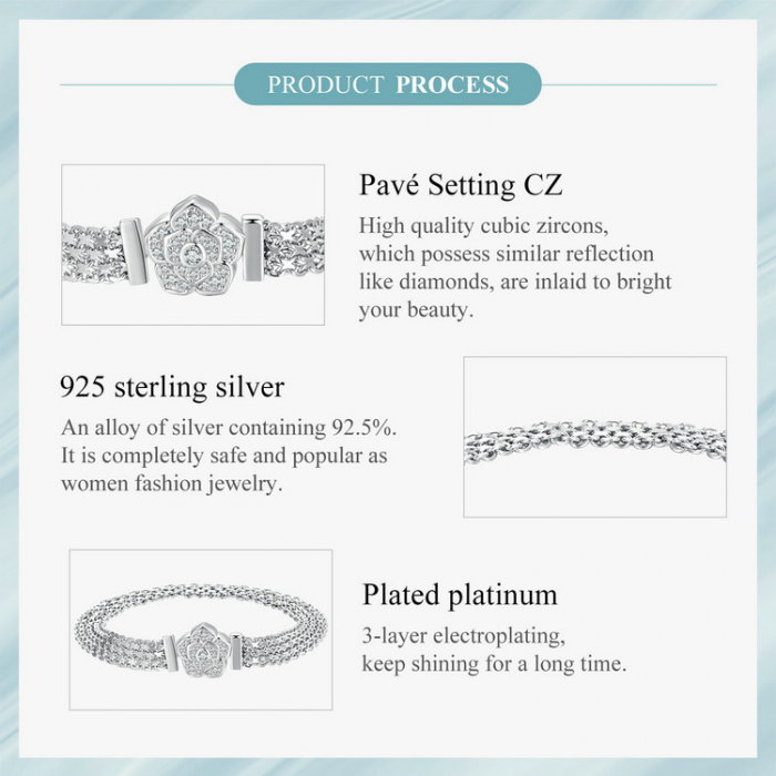 Bratara argint trandafir [9]